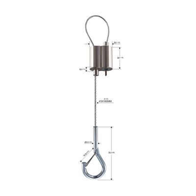 کیت آویزان تصویر هنر نقاشی روی کبرا سر 1.8 میلی متری SS Wire Rope YW-860476