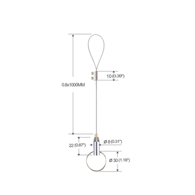 کیت تعلیق کابل سیمی آویز گلدان نوع چنگال Indoor YW-86022